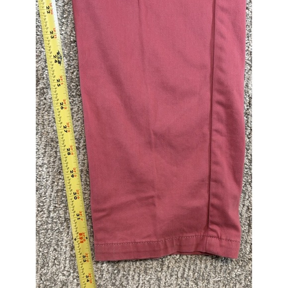 Mugsy Jeans Pants Mens 33x33 Red Nantuckets Chino Stretch Khakis Classic - Picture 6 of 6